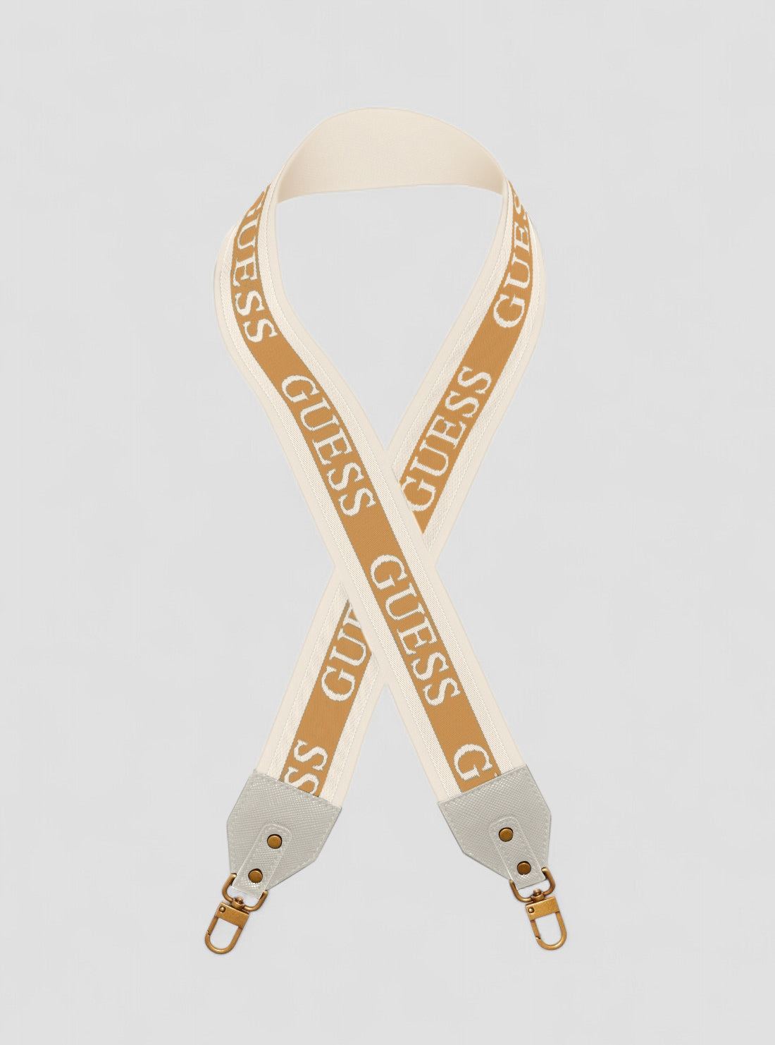 GUESS Accessories Beige Guess Webbing Strap WB867473 Front View