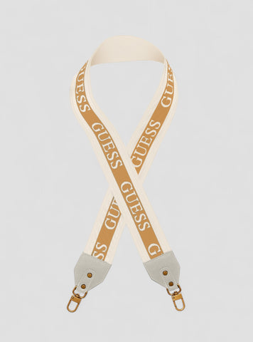 GUESS Accessories Beige Guess Webbing Strap WB867473 Front View