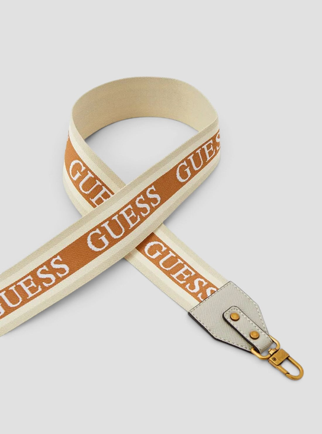 GUESS Accessories Beige Guess Webbing Strap WB867473 Front View4