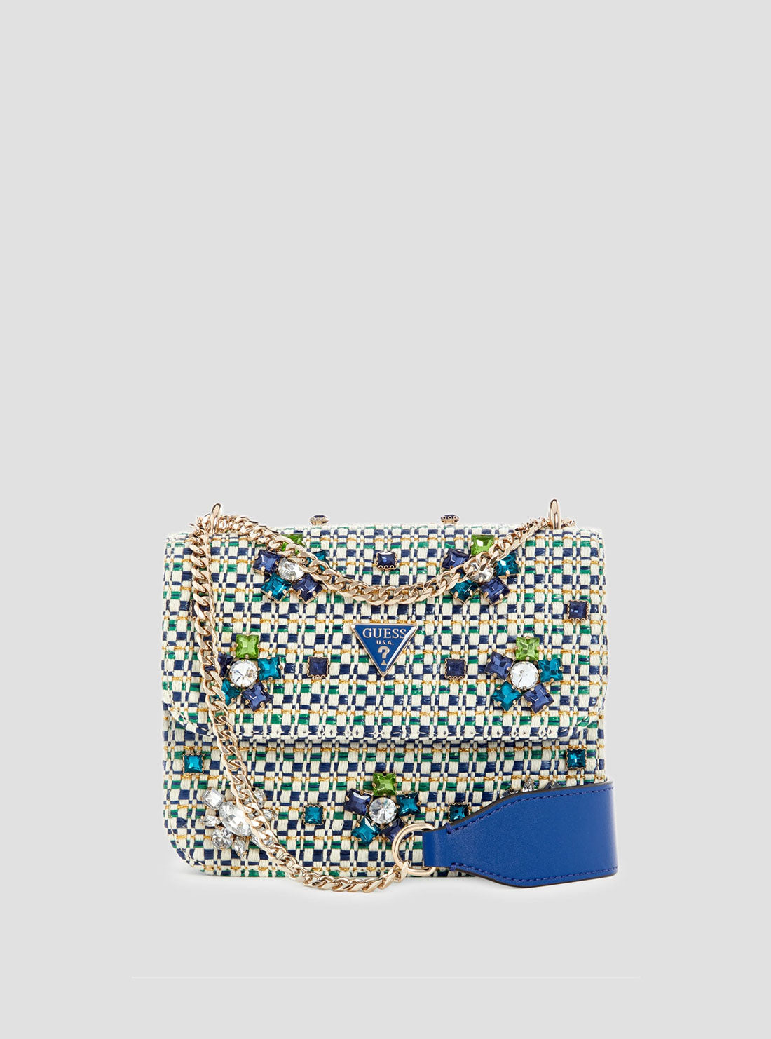 Blue Beauvoir Crossbody Bag