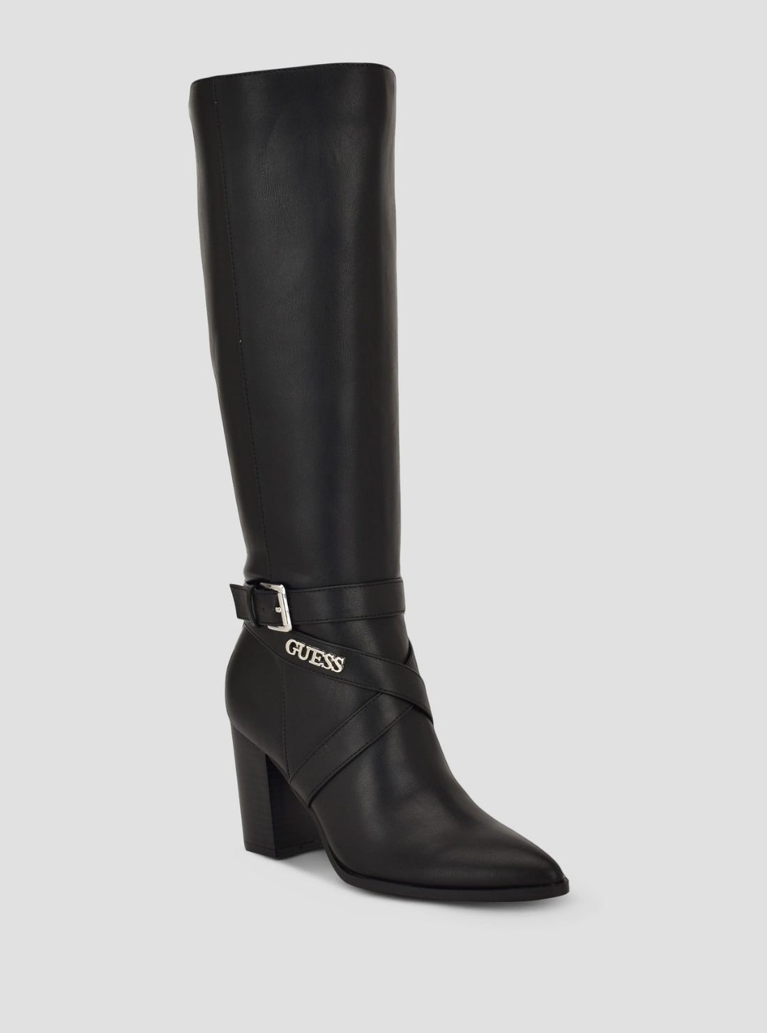 GUESS Footwear Black Weldy Knee-High Boots WELDY2 Side View