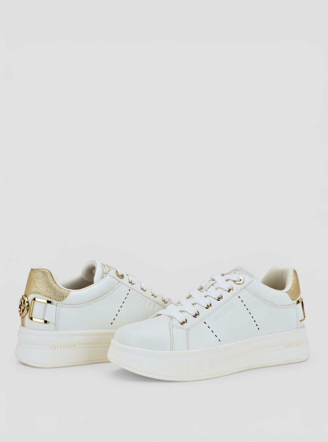 GUESS Foorwear White Wesli Sneakers WESLI Front Side View