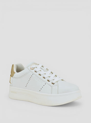 GUESS Foorwear White Wesli Sneakers WESLI Side View