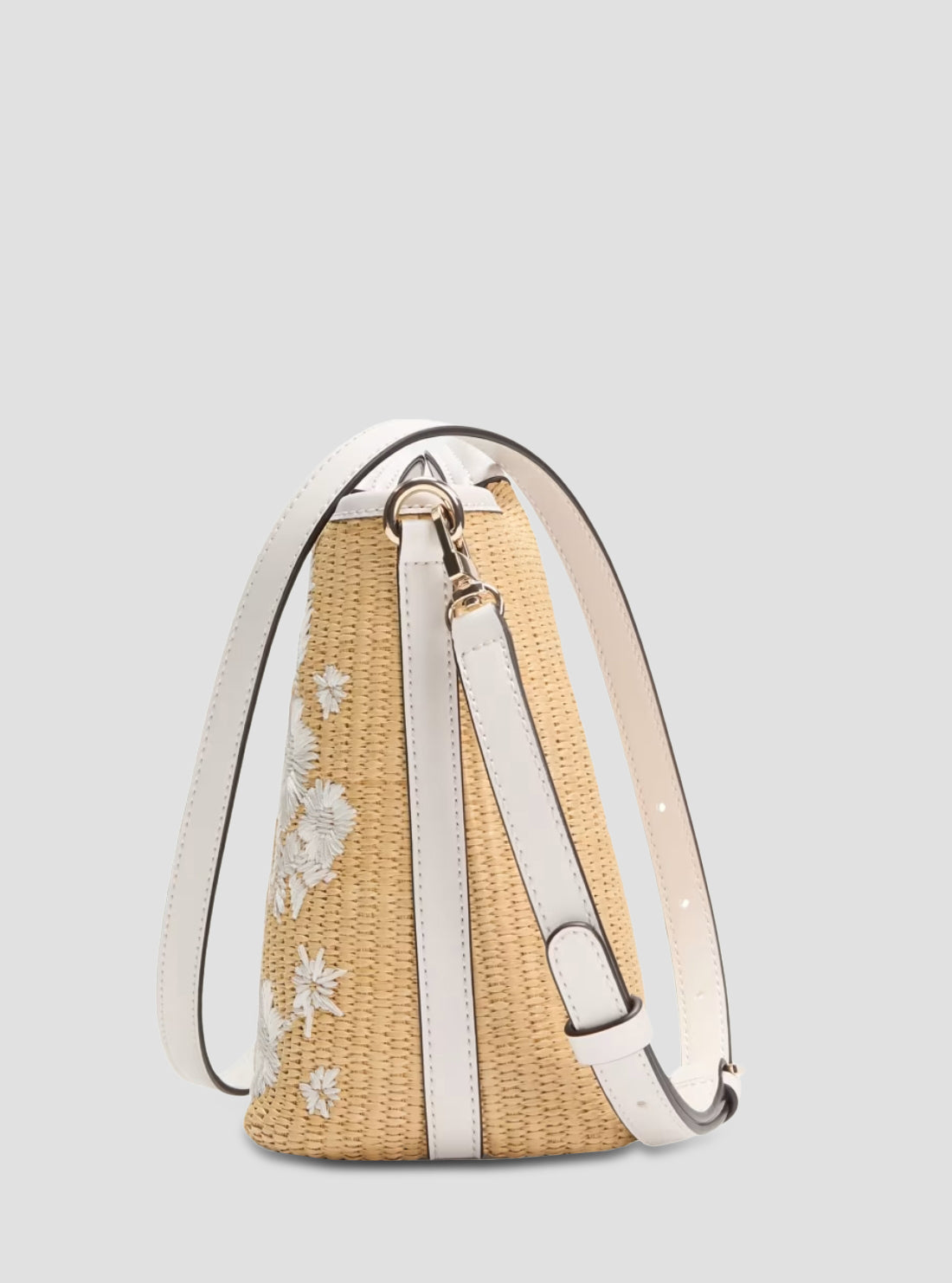Beige White Kirsten Mini Satchel Bag