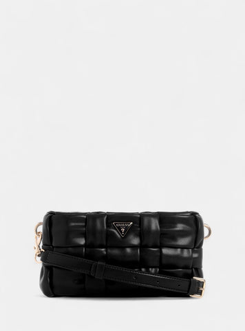 GUESS Womens Black Marion Mini Crossbody Bag WG807272 Front View