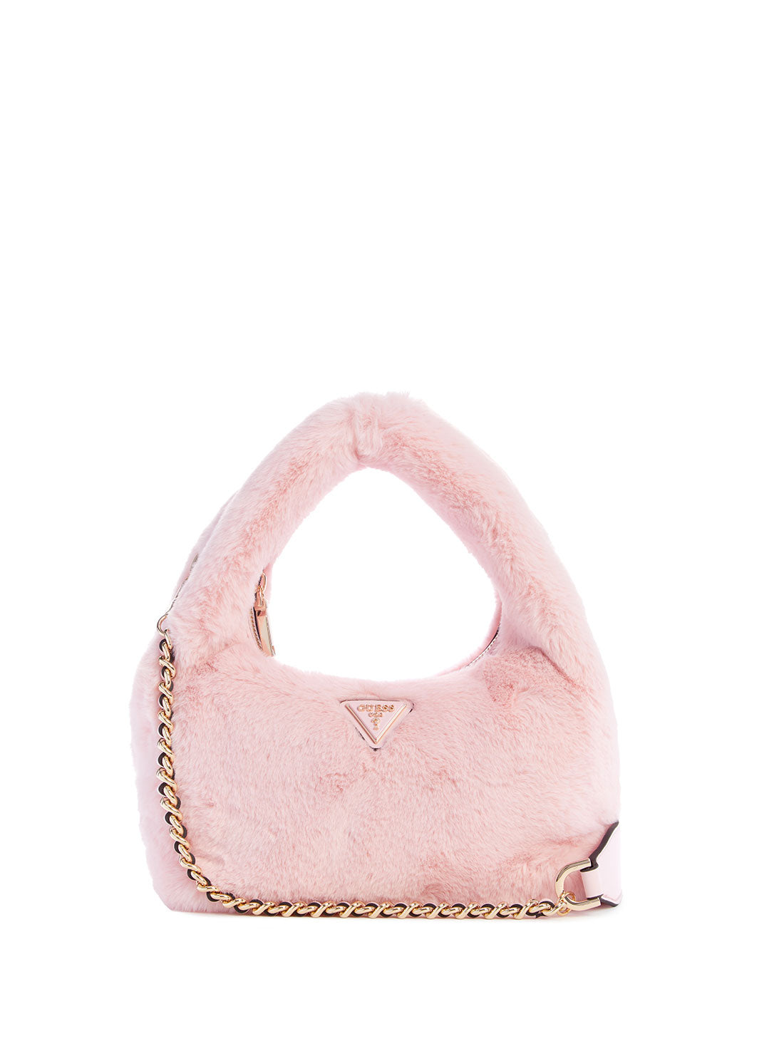 GUESS Pink Katine Hobo Bag front view