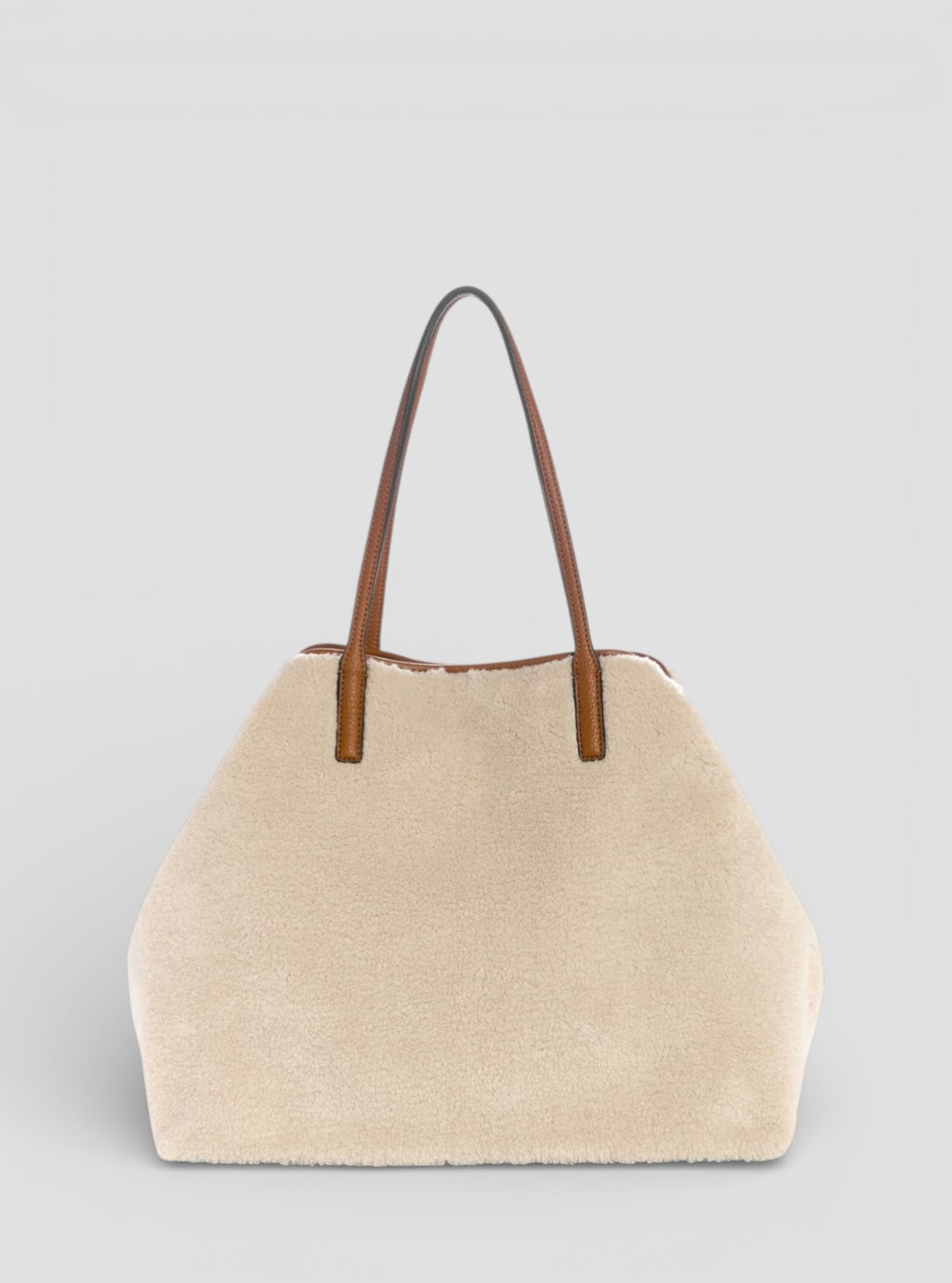 GUESS Womens Natural Victoria Large 2 in 1 Tote Bag WG951429 Back View