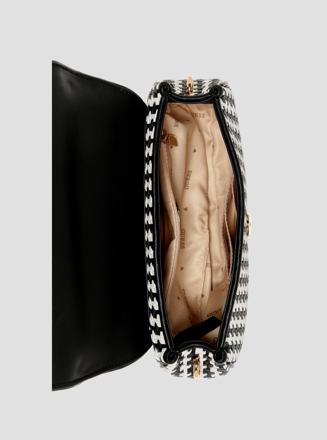 【ブラック系その他】GUESS ショルダーバッグ (W)MIREMA Top Handle Flap Guess - Mirema Top Handle Flap Black | Favela.gr