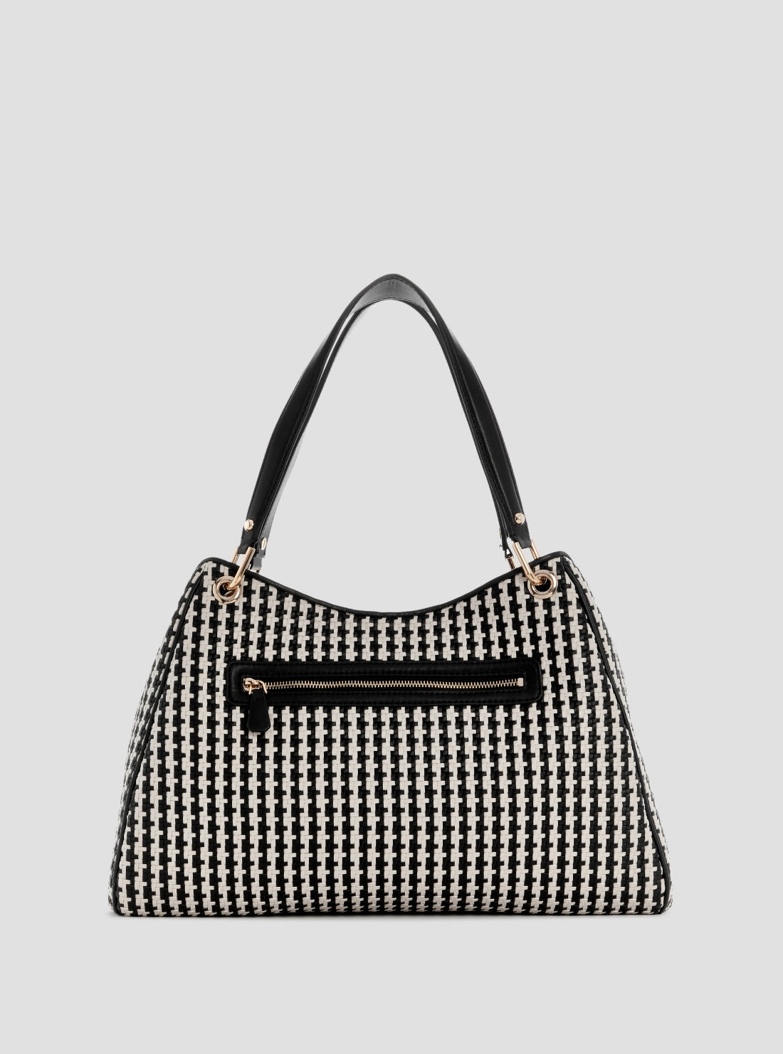 GUESS Womens Black Multi Mirema Girlfriend Carryall WG963123 Back View