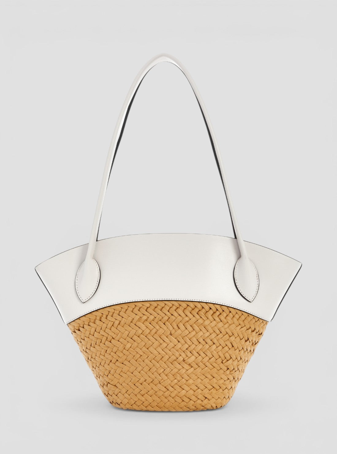 GUESS Womens White Beige Venere Tote Bag WG963422 Back View