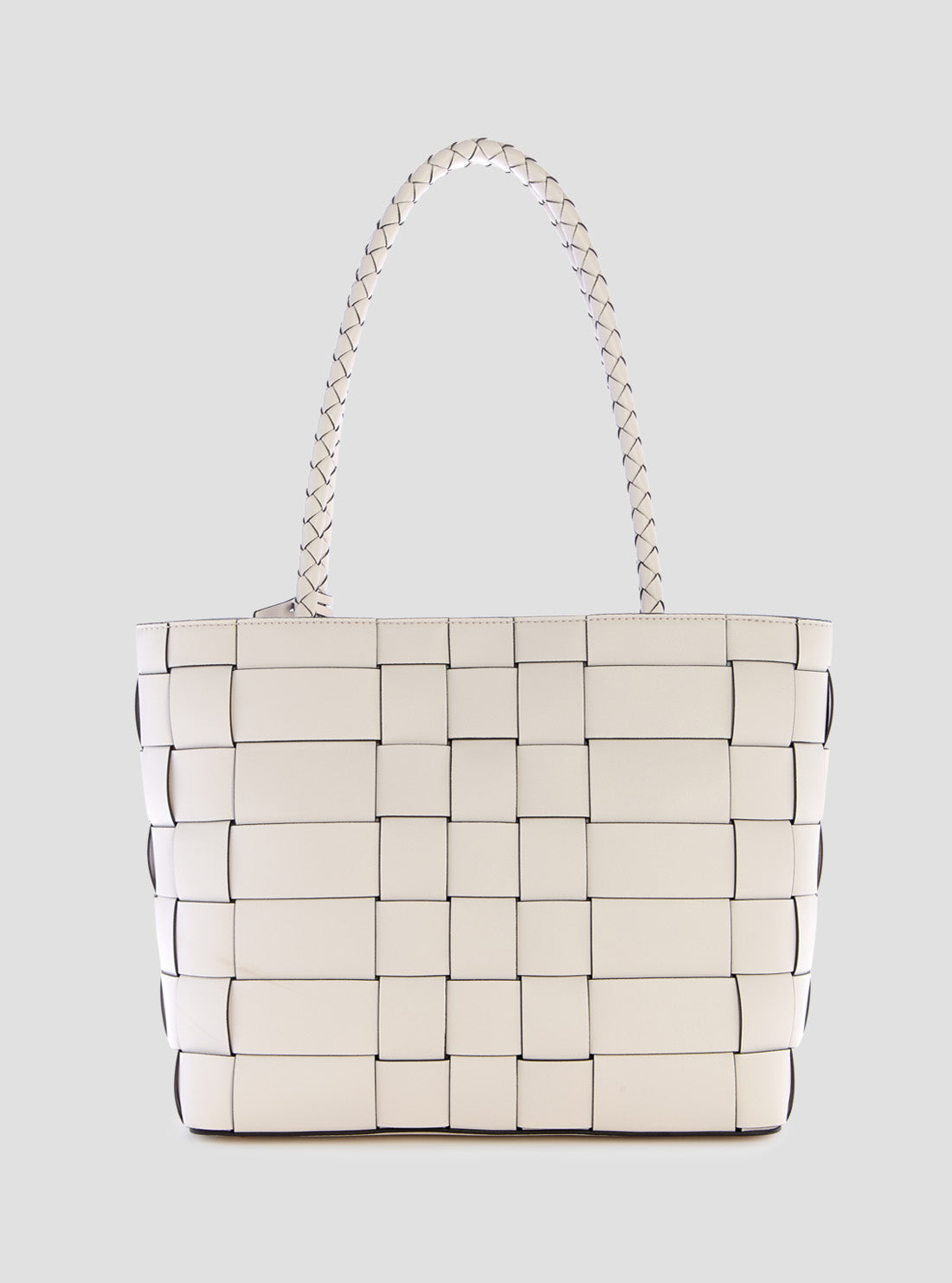 GUESS Women's White Maylee Girlfriend Tote Bag WG966122OFF Back View