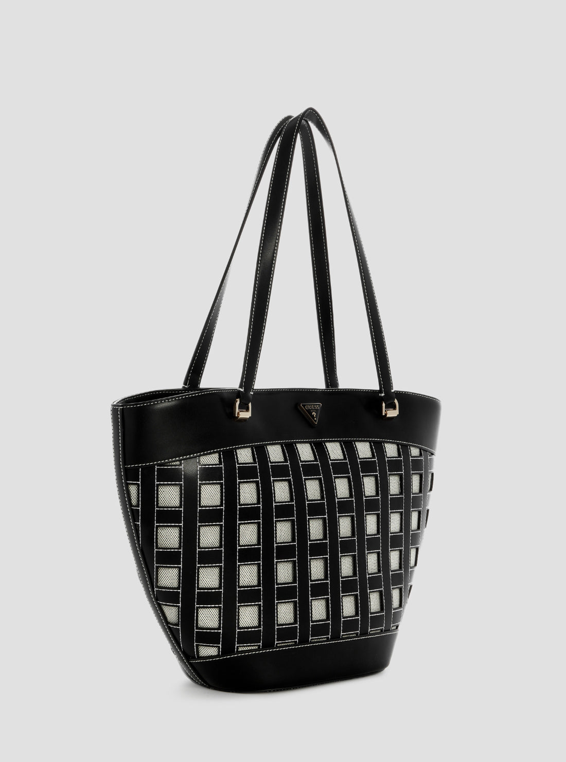 GUESS Womens Black Frankie Girlfriend Tote Bag WG973622 Side View