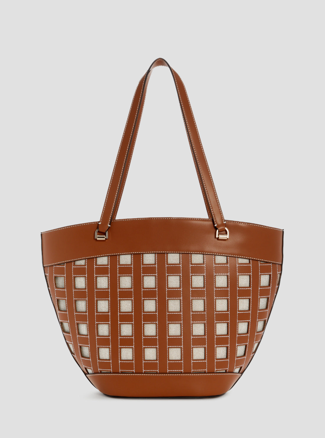 GUESS Womens Caramel Frankie Girlfriend Tote Bag WG973622 Back View