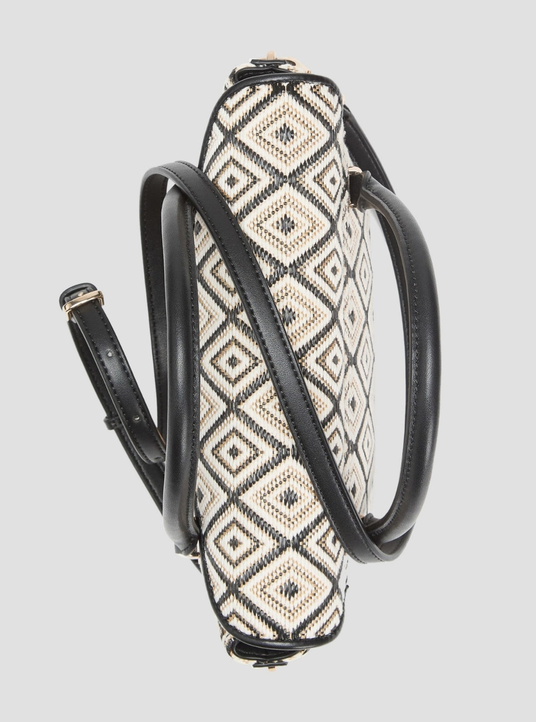 GUESS Womens Black Sophia Mini Satchel Bag WG991376 Inside View