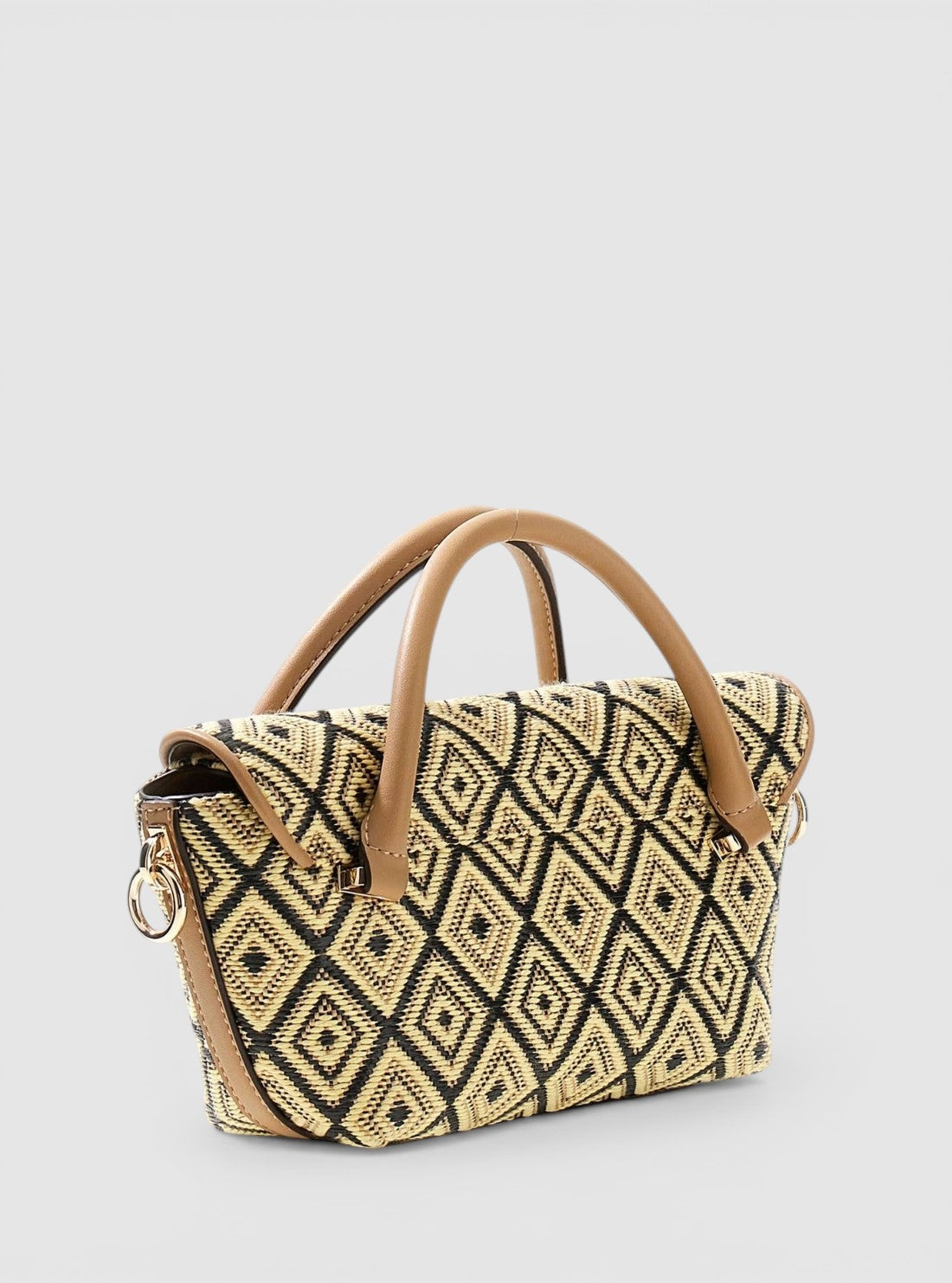 GUESS Womens Lemon Sophia Mini Satchel Bag WG991376 Back View