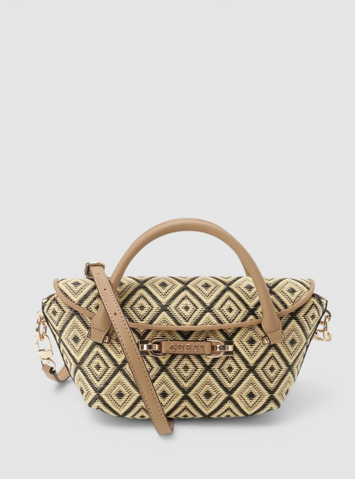 GUESS Womens Lemon Sophia Mini Satchel Bag WG991376 Front View