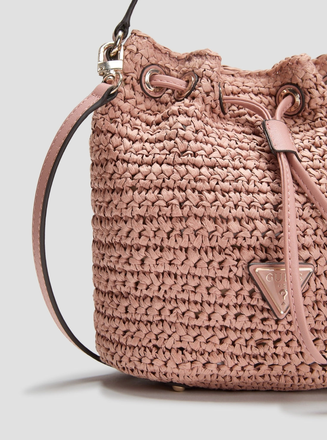 GUESS Womens Pink Ofelia Top Handle Bucket Bag WG992303 Detail View_3
