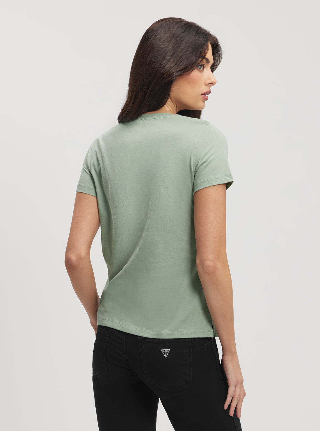 Eco Green Sequins Logo T-Shirt