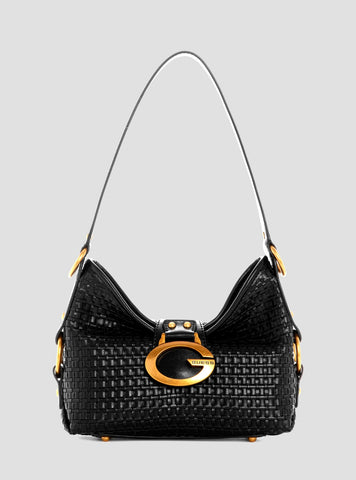 GUESS Womens Black Camden Mini Shoulder Bag WW930872 Front VIew