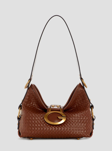 GUESS Womens Brown Camden Mini Shoulder Bag WW930872 Front View