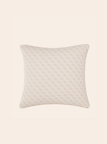 Beige Logo Jacquard Cushions