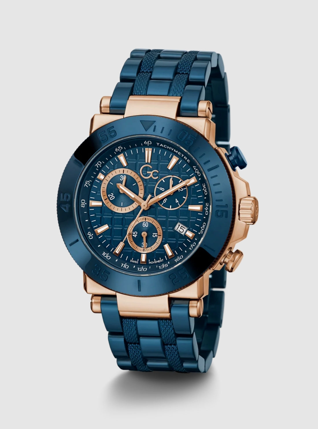 GUESS Watches Blue GC One Chronograph Watch Y70001G7MF Side View