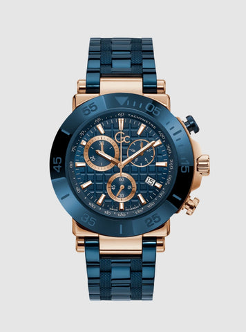GUESS Watches Blue GC One Chronograph Watch Y70001G7MF Front View