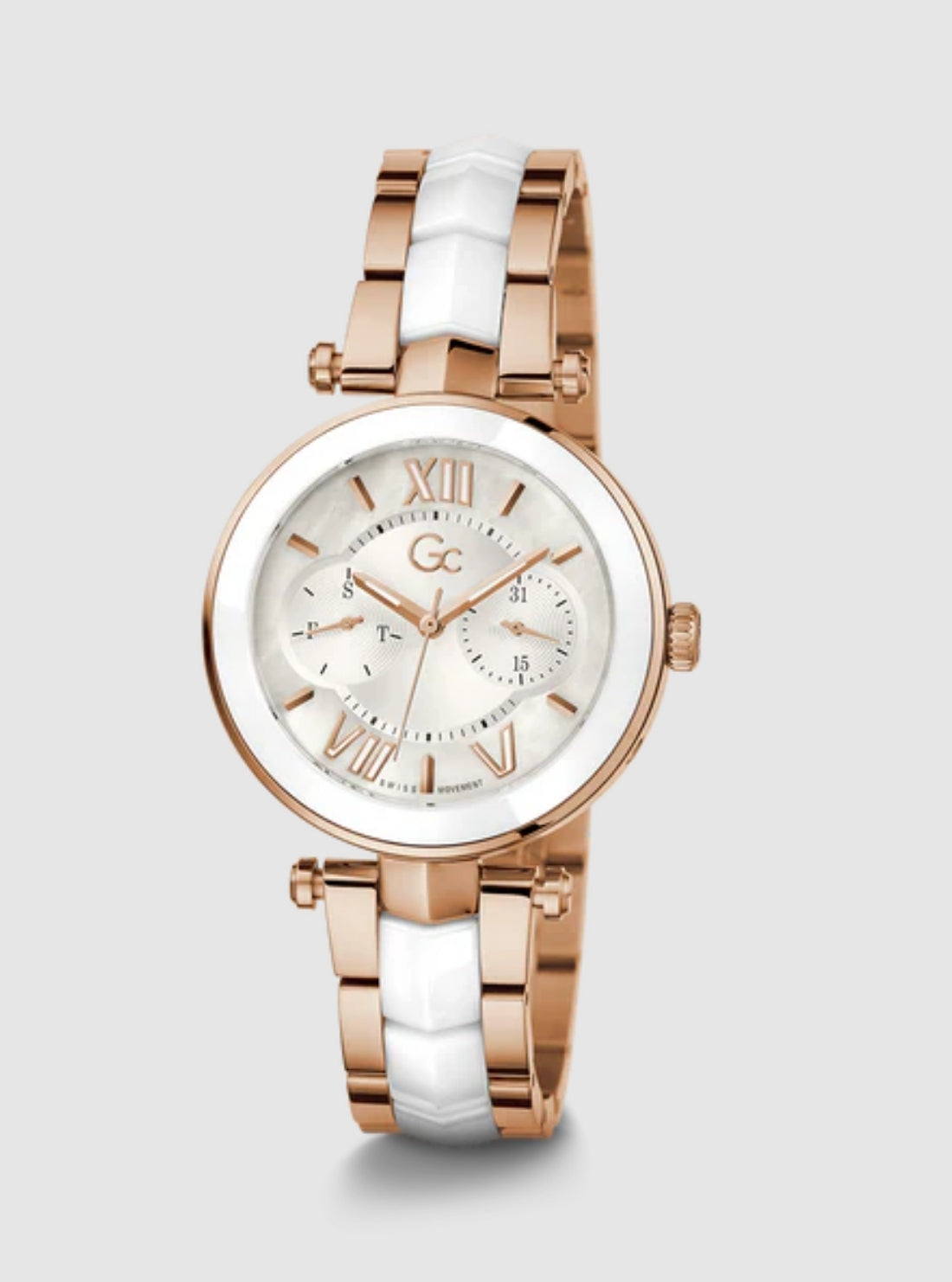 GUESS Watches White GC Illusion Watch Y92005L1MF Front View_2