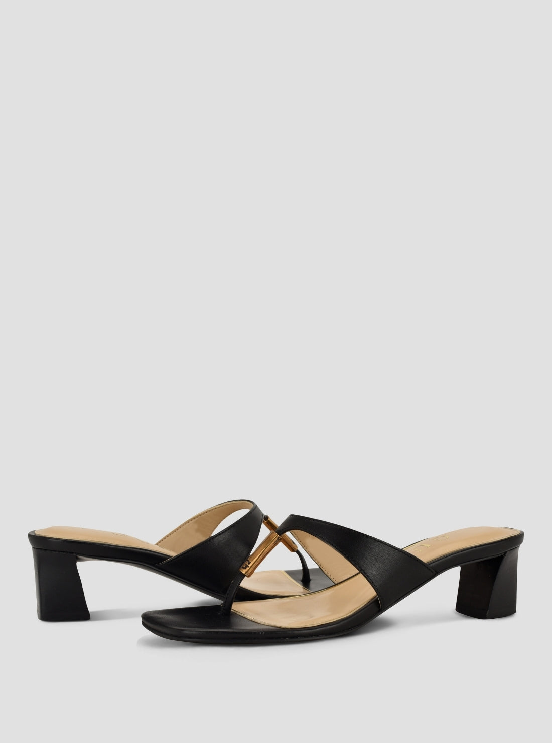 GUESS Footwear Black Yaiza Heels YAIZA Front Side View