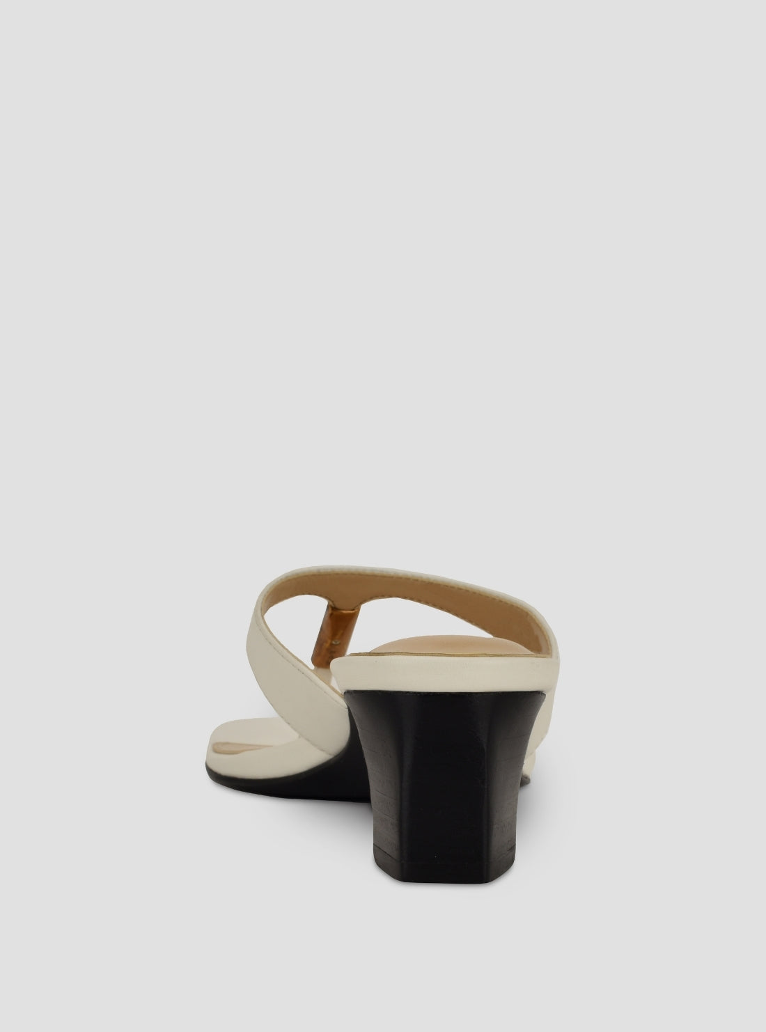 GUESS Footwear White Yaiza Heels YAIZA Back View
