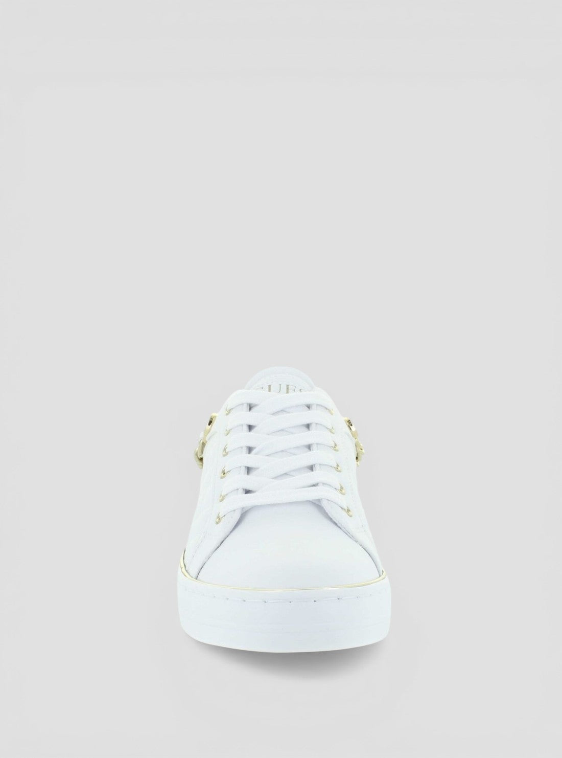 GUESS Womens White Yanett Low-Top Sneakers YANETT Front View