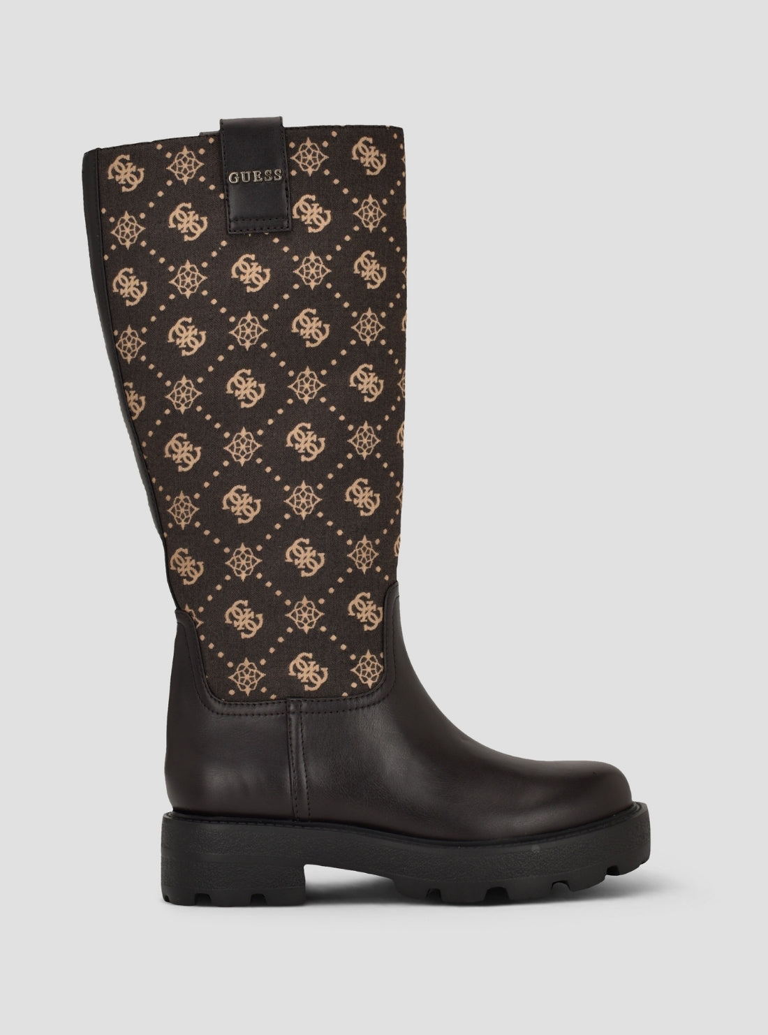 GUESS Footwear Brown Yannis Knee-High Boots YANNIS Side View_2