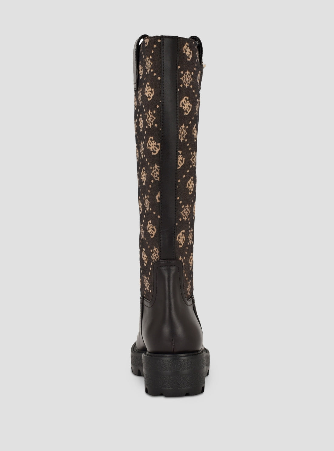 GUESS Footwear Brown Yannis Knee-High Boots YANNIS Side View Back View