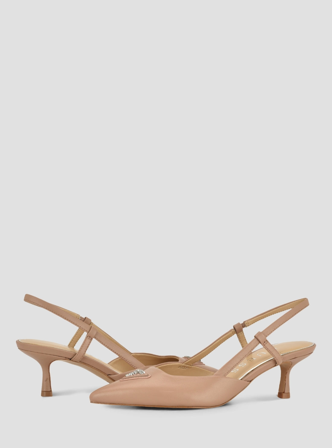 GUESS Footwear Dark Natural Yanno Pumps YANNO2 Front Side View2