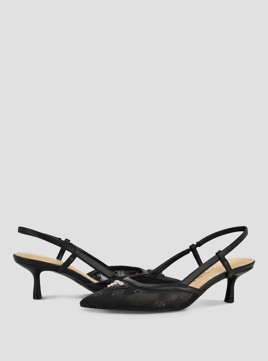 GUESS Footwear Black Yanno Pumps YANNO Front Side View
