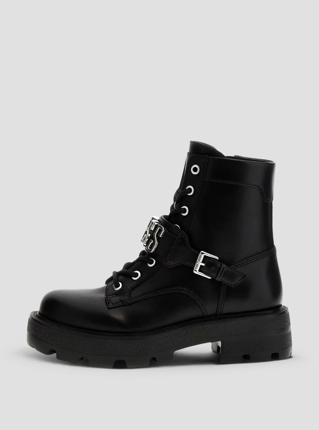 GUESS Womens Black Yanzy Ankle Boots YANZY Side View_2
