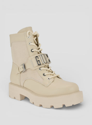 GUESS Footwear Ivory Yanzy Ankle Boots YANZY2 Side View