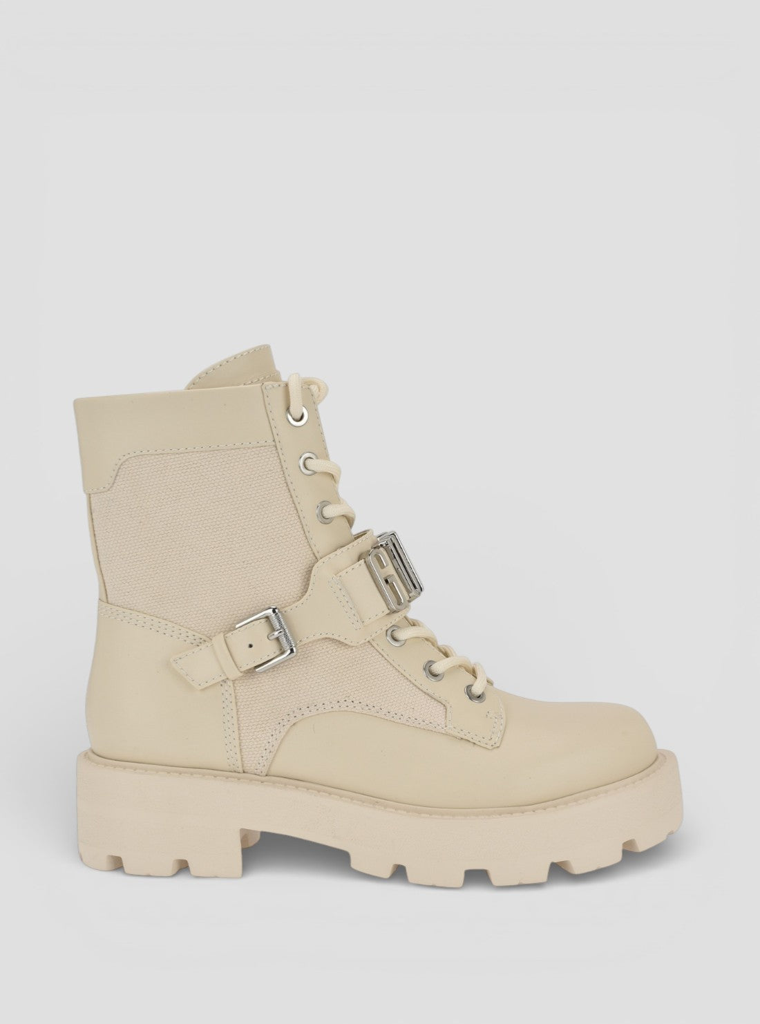 GUESS Footwear Ivory Yanzy Ankle Boots YANZY2 Side View