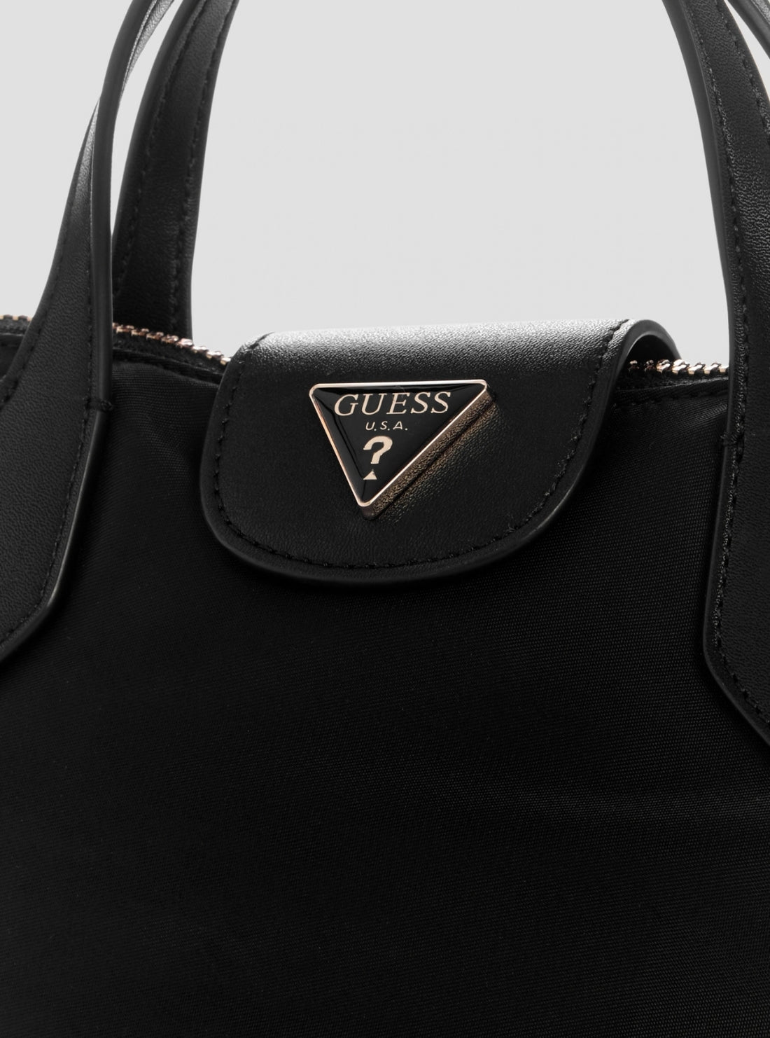 GUESS Womens Black Hayley Mini Tote Bag YG324476 Detail View