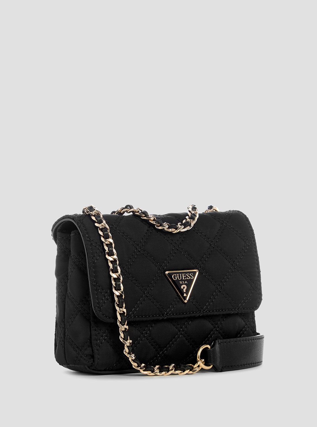 GUESS Womens Black Giully Mini Crossbody Bag YQ874874 Side View