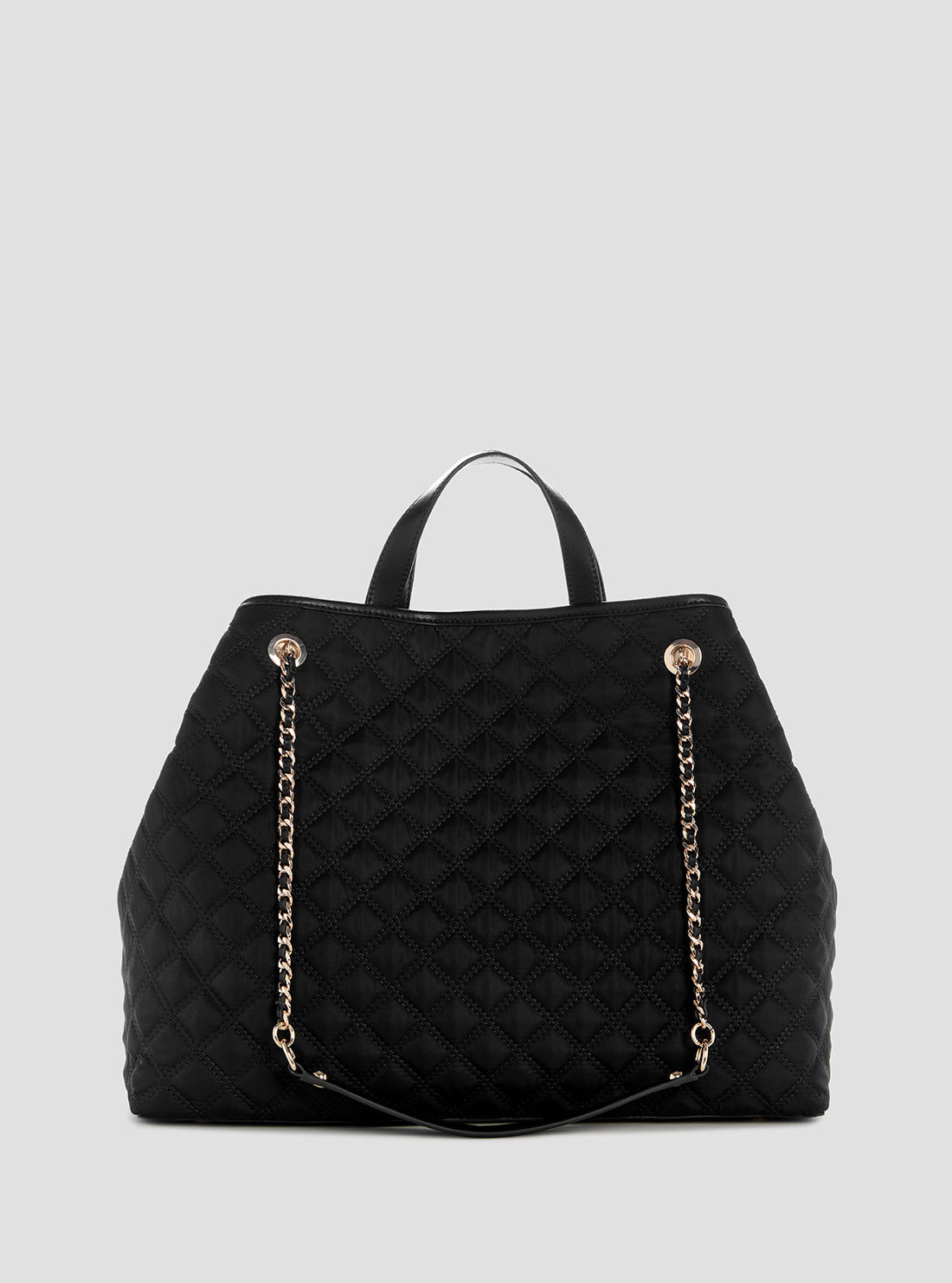 GUESS Womens Black Giully Large Tote Bag YQ967329 Back View