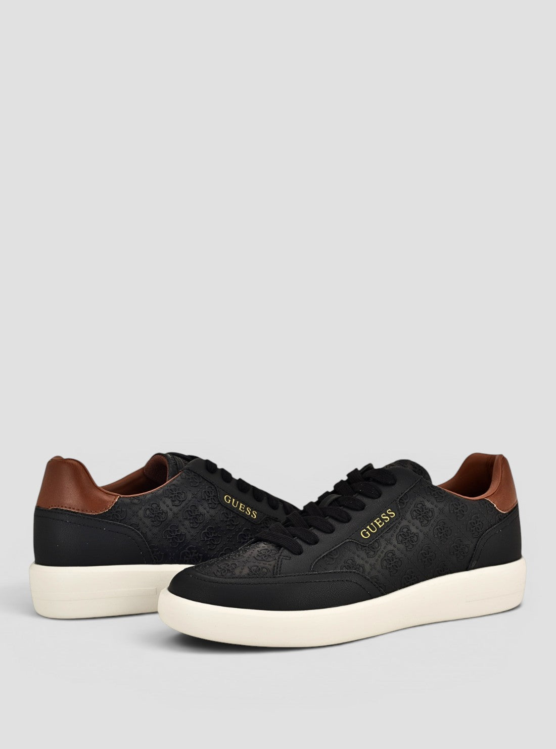 GUESS Footwear Black Yujen Sneakers YUJEN2 Front Side View