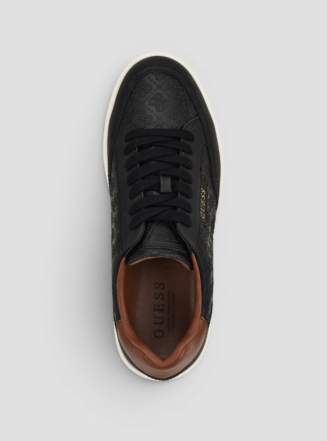GUESS Footwear Black Yujen Sneakers YUJEN2 Top View
