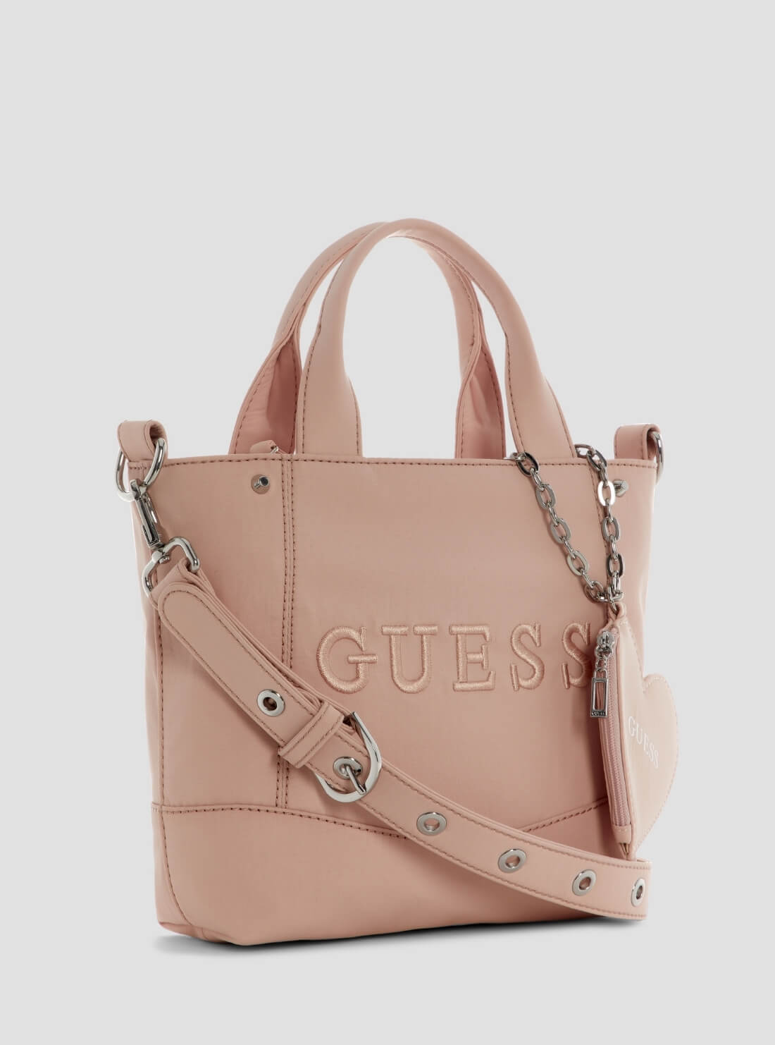 GUESS Womens Mauve Sasha Mini Tote Bag YY975175 Side View