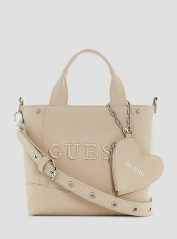 GUESS Womens Stone Sasha Mini Tote Bag YY975175 Front View