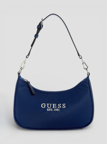 GUESS Womens Blue Arona Shoulder Bag YZ921818 Front View