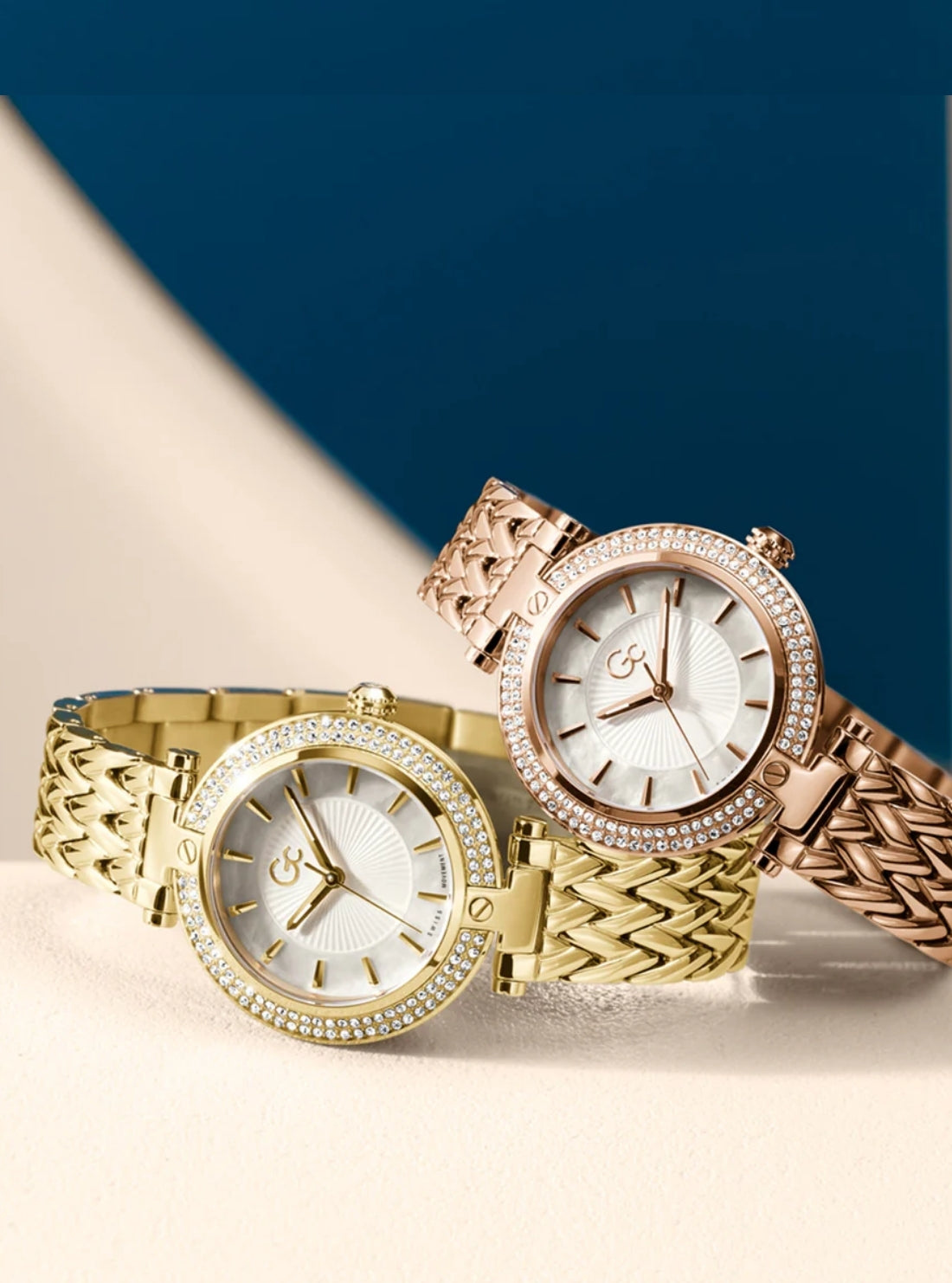 GUESS Watches Gold GC Vogue Crystal Watch Z22002L1MF Detail View