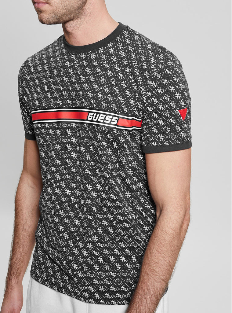 Guess Jeans Black Organic Cotton Men T-Shirt