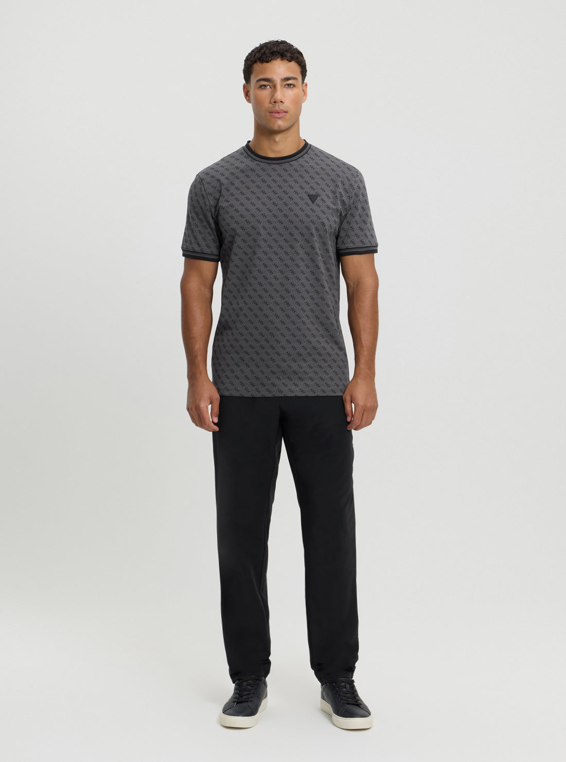 GUESS Mens Eco Black Marshall Active T-Shirt Z2YI05J1314 Full View
