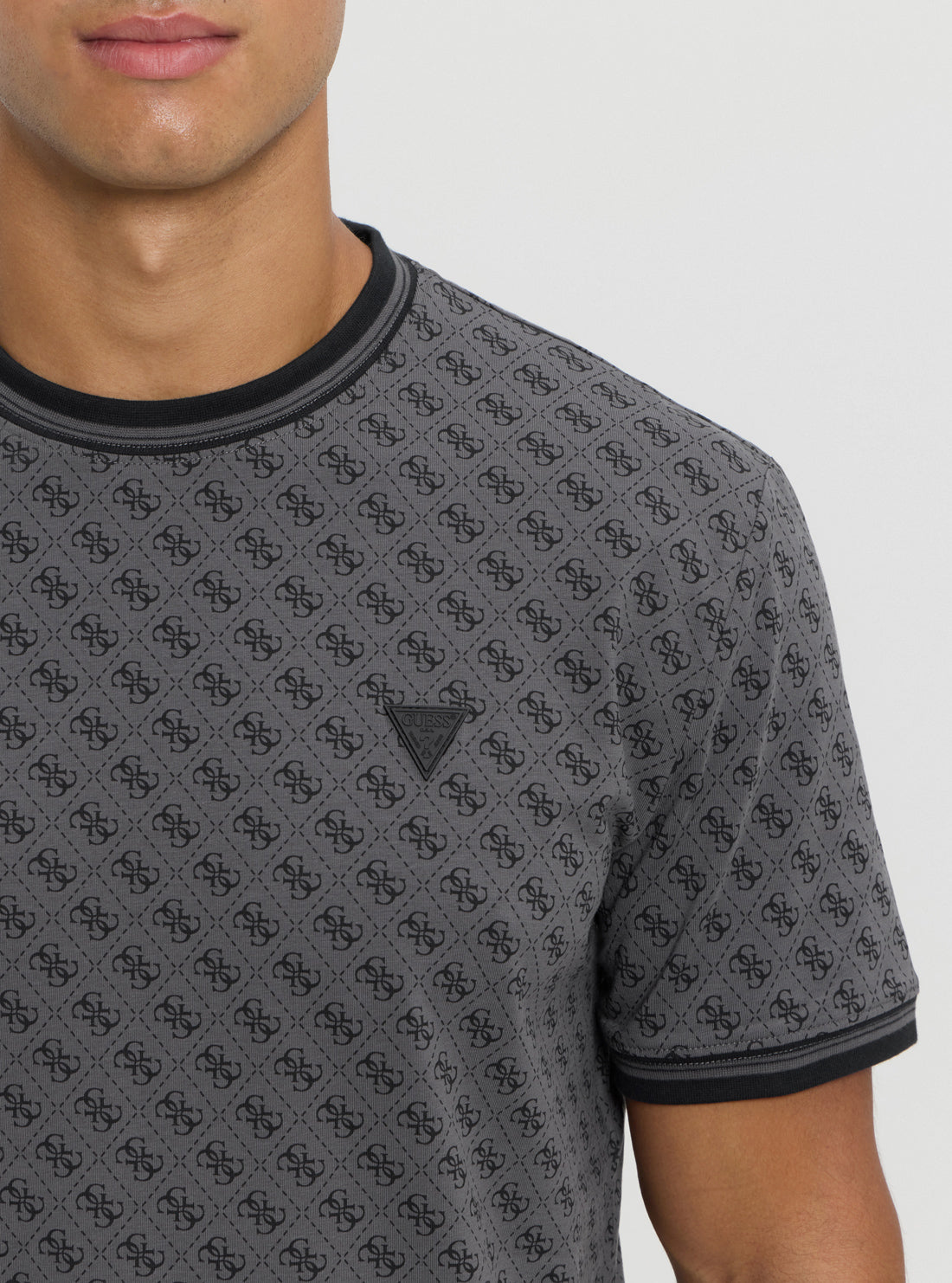 GUESS Mens Eco Black Marshall Active T-Shirt Z2YI05J1314 Detail View